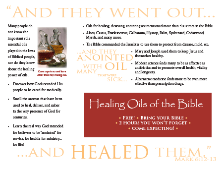 Healing Oils of the Bible