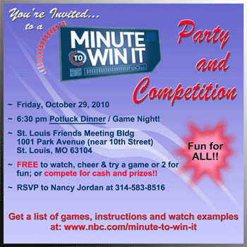 Minute to Win it Flier